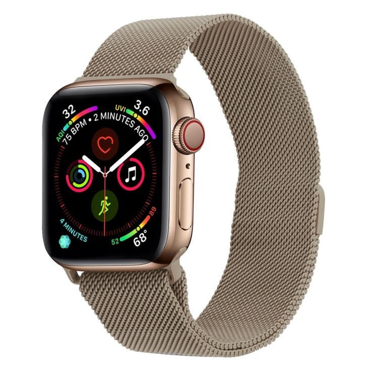For Apple Watch Series Milanese Loop Magnetic Stainless Steel Watchband, 5 & 4 40mm / 3 & 2 & 1 38mm, 5 & 4 44mm / 3 & 2 & 1 42mm