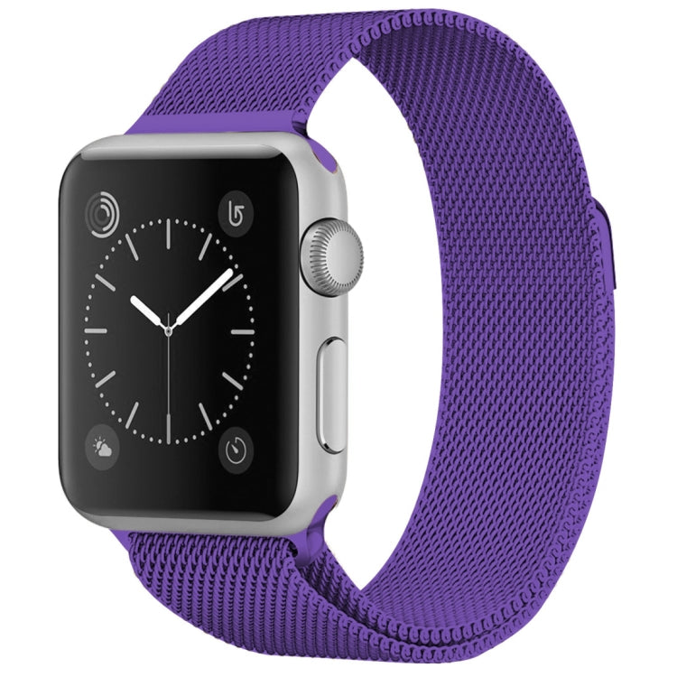 For Apple Watch Series Milanese Loop Magnetic Stainless Steel Watchband, 5 & 4 40mm / 3 & 2 & 1 38mm, 5 & 4 44mm / 3 & 2 & 1 42mm