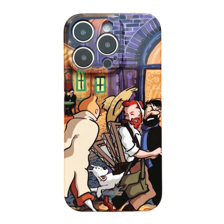 Precise Hole Oil Painting Pattern PC Phone Case, For iPhone 14, For iPhone 14 Plus, For iPhone 14 Pro, For iPhone 14 Pro Max