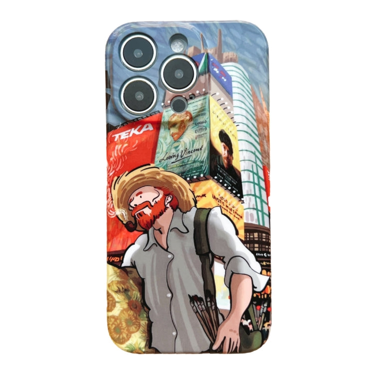 Precise Hole Oil Painting Pattern PC Phone Case, For iPhone 14, For iPhone 14 Plus, For iPhone 14 Pro, For iPhone 14 Pro Max