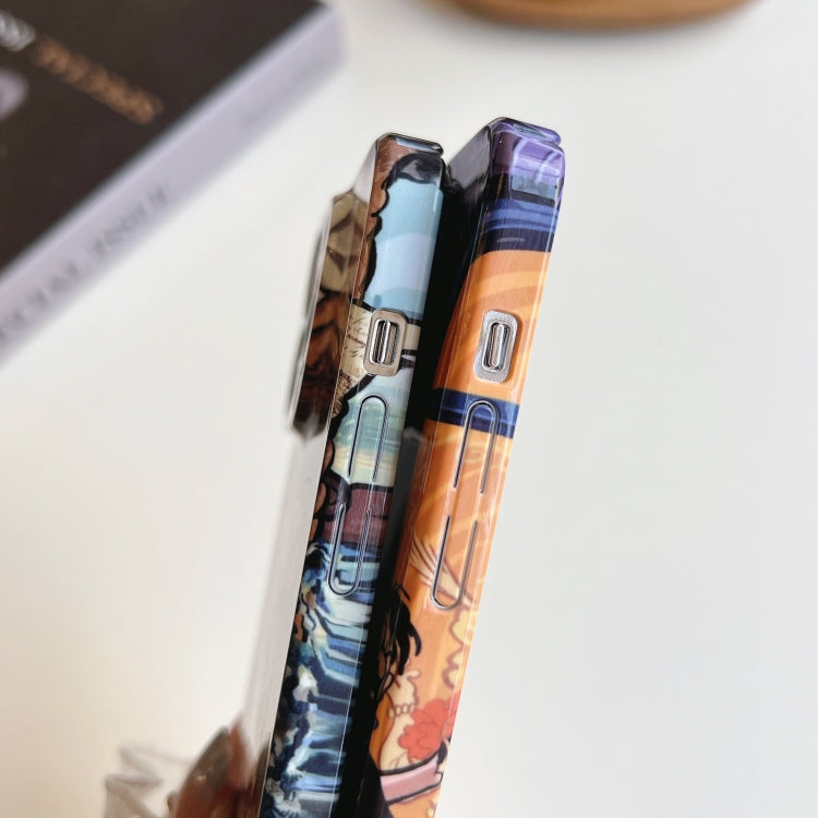 Precise Hole Oil Painting Pattern PC Phone Case, For iPhone 14, For iPhone 14 Plus, For iPhone 14 Pro, For iPhone 14 Pro Max
