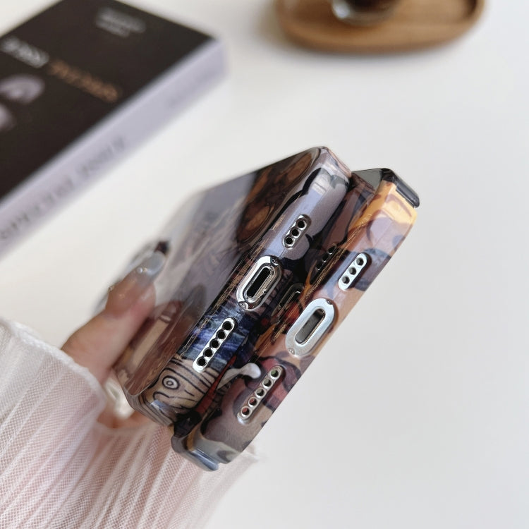 Precise Hole Oil Painting Pattern PC Phone Case, For iPhone 14, For iPhone 14 Plus, For iPhone 14 Pro, For iPhone 14 Pro Max