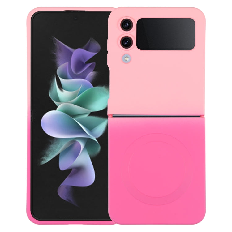 Liquid TPU Silicone Gradient MagSafe Phone Case, For Samsung Galaxy Z Flip3 5G, For Samsung Galaxy Z Flip5, For Samsung Galaxy Z Flip4