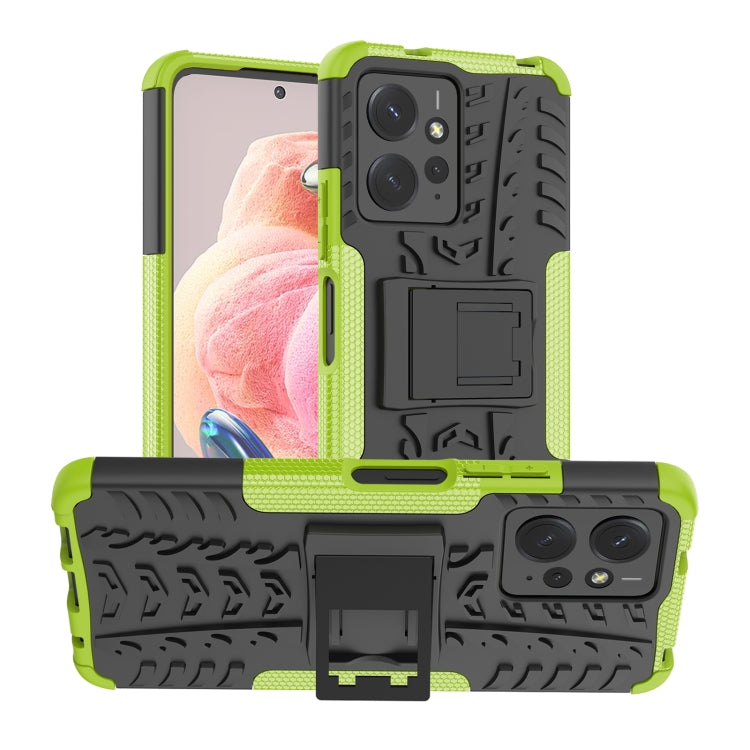 Tire Texture TPU + PC Phone Case with Holder, For Xiaomi Redmi Note 13 Pro 5G Global, For Xiaomi Redmi 12 4G, For Xiaomi Redmi Note 12S / 11S / 11, For Xiaomi Redmi Note 12 4G Global