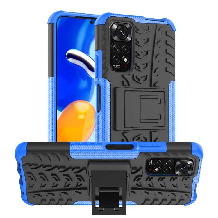 Coque TPU + PC effet pneu avec support pour Xiaomi Redmi Note 13 Pro 5G Global, Xiaomi Redmi 12 4G, Xiaomi Redmi Note 12S / 11S / 11, Xiaomi Redmi Note 12 4G Global