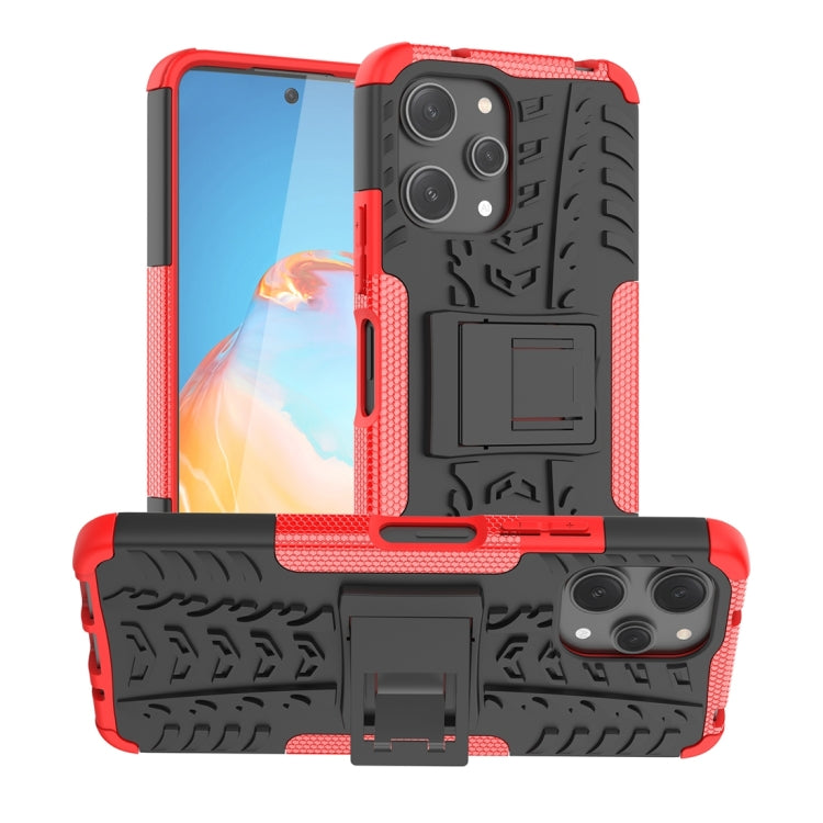 Coque TPU + PC effet pneu avec support pour Xiaomi Redmi Note 13 Pro 5G Global, Xiaomi Redmi 12 4G, Xiaomi Redmi Note 12S / 11S / 11, Xiaomi Redmi Note 12 4G Global