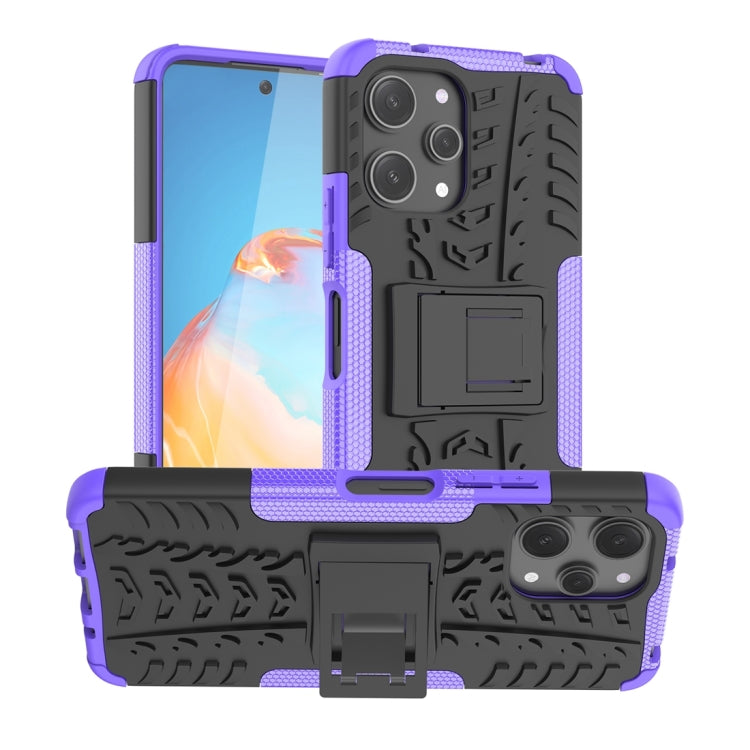 Coque TPU + PC effet pneu avec support pour Xiaomi Redmi Note 13 Pro 5G Global, Xiaomi Redmi 12 4G, Xiaomi Redmi Note 12S / 11S / 11, Xiaomi Redmi Note 12 4G Global