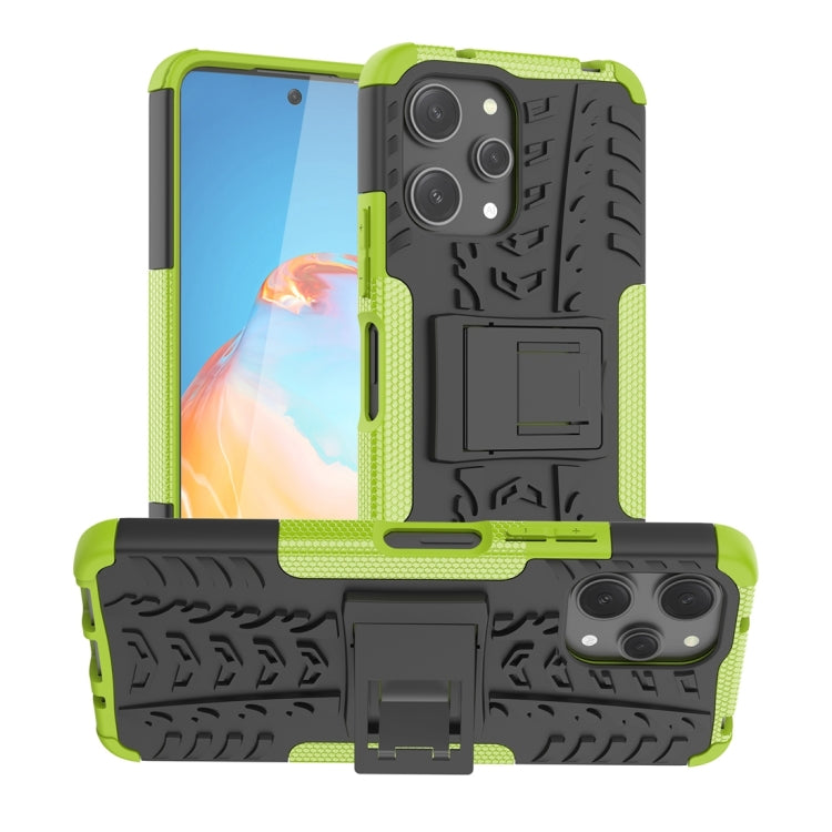 Coque TPU + PC effet pneu avec support pour Xiaomi Redmi Note 13 Pro 5G Global, Xiaomi Redmi 12 4G, Xiaomi Redmi Note 12S / 11S / 11, Xiaomi Redmi Note 12 4G Global