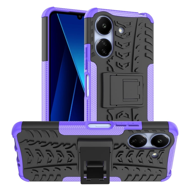 Coque TPU + PC effet pneu avec support pour Xiaomi Redmi A3 4G, Xiaomi Redmi Note 13 4G, Xiaomi Poco C65, Xiaomi Redmi Note 13 5G Global, Xiaomi Redmi 13C 4G, Xiaomi Redmi Note 13 Pro+ 5G