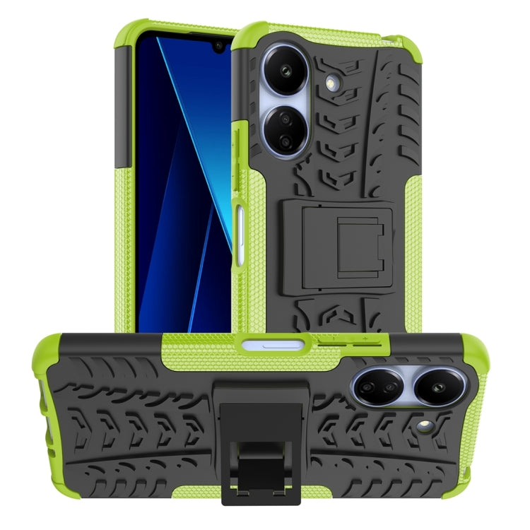 Coque TPU + PC effet pneu avec support pour Xiaomi Redmi A3 4G, Xiaomi Redmi Note 13 4G, Xiaomi Poco C65, Xiaomi Redmi Note 13 5G Global, Xiaomi Redmi 13C 4G, Xiaomi Redmi Note 13 Pro+ 5G