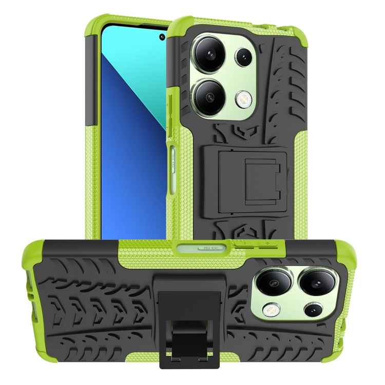 Coque TPU + PC effet pneu avec support pour Xiaomi Redmi A3 4G, Xiaomi Redmi Note 13 4G, Xiaomi Poco C65, Xiaomi Redmi Note 13 5G Global, Xiaomi Redmi 13C 4G, Xiaomi Redmi Note 13 Pro+ 5G