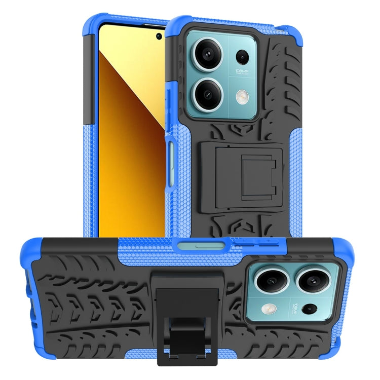 Coque TPU + PC effet pneu avec support pour Xiaomi Redmi A3 4G, Xiaomi Redmi Note 13 4G, Xiaomi Poco C65, Xiaomi Redmi Note 13 5G Global, Xiaomi Redmi 13C 4G, Xiaomi Redmi Note 13 Pro+ 5G
