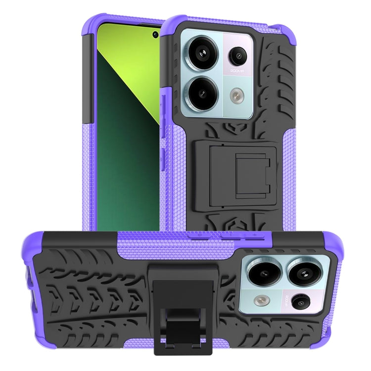 Tire Texture TPU + PC Phone Case with Holder, For Xiaomi Redmi Note 13 Pro+ 5G, For Xiaomi Redmi Note 13 Pro 5G Global, For Xiaomi Redmi 12 4G, For Xiaomi Redmi Note 12S / 11S / 11, For Xiaomi Redmi Note 12 4G Global