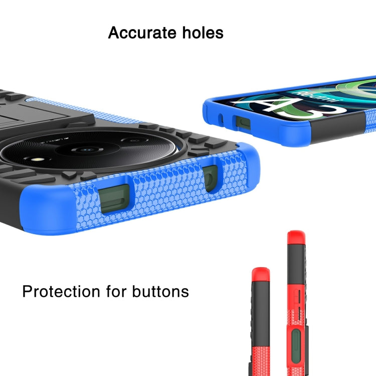 Tire Texture TPU + PC Phone Case with Holder, For Xiaomi Redmi A3 4G, For Xiaomi Redmi Note 13 4G, For Xiaomi Poco C65, For Xiaomi Redmi Note 13 5G Global, For Xiaomi Redmi 13C 4G