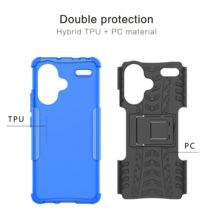 Coque TPU + PC effet pneu avec support pour Xiaomi Redmi Note 13 Pro 5G Global, Xiaomi Redmi 12 4G, Xiaomi Redmi Note 12S / 11S / 11, Xiaomi Redmi Note 12 4G Global