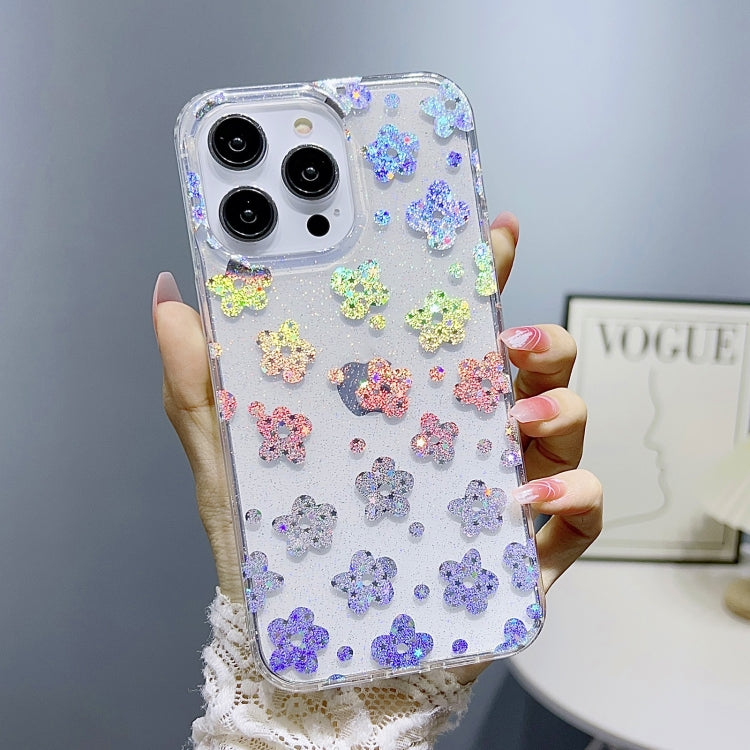Little Star Series Glitter Powder TPU Phone Case, For iPhone 13 Pro, For iPhone 13 Pro Max