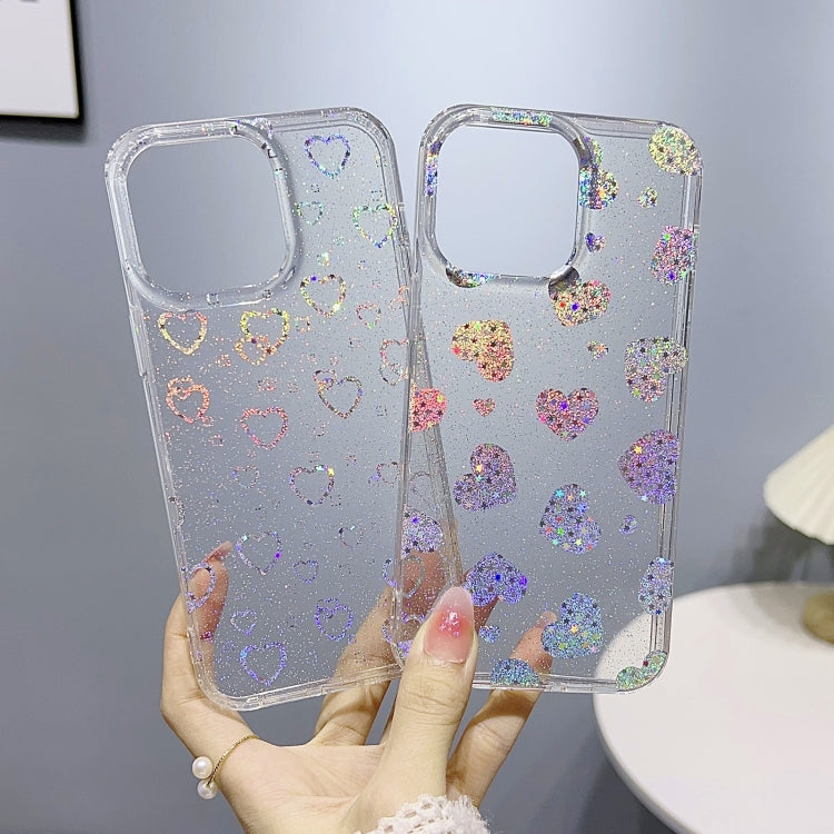 Little Star Series Glitter Powder TPU Phone Case, For iPhone 13 Pro, For iPhone 13 Pro Max
