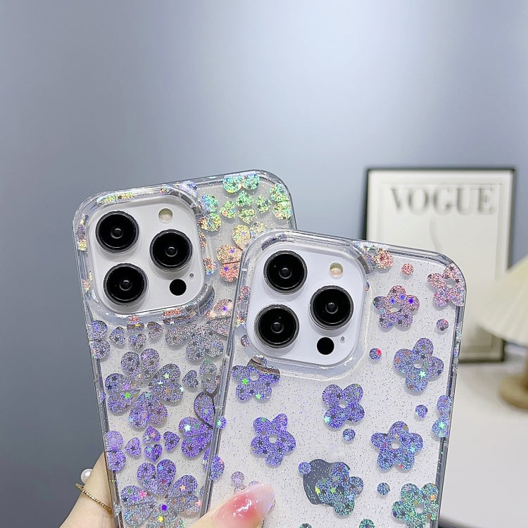 Little Star Series Glitter Powder TPU Phone Case, For iPhone 13 Pro, For iPhone 13 Pro Max