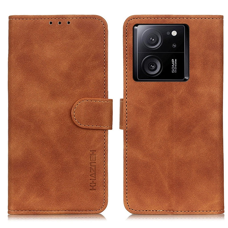 KHAZNEH Retro Texture Flip Leather Phone Case