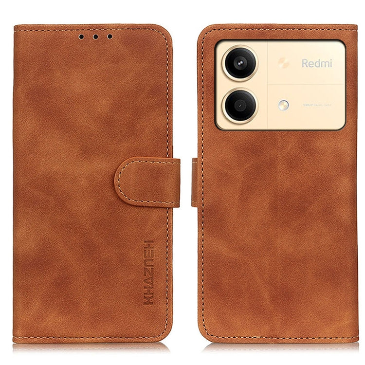 KHAZNEH Retro Texture Flip Leather Phone Case