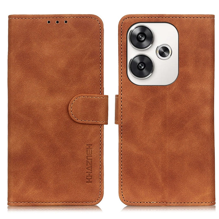 KHAZNEH Retro Texture Flip Leather Phone Case