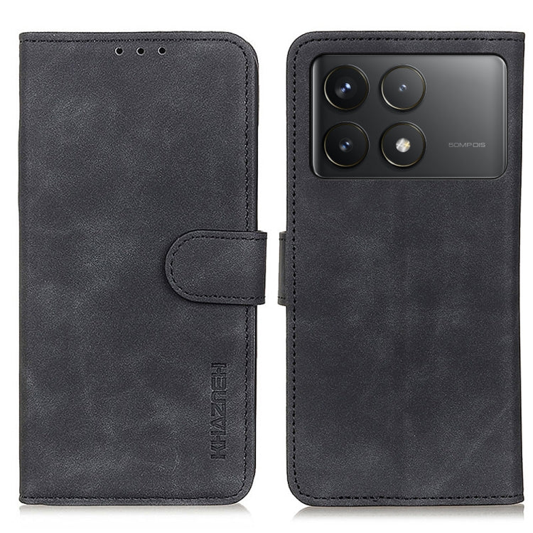 KHAZNEH Retro Texture Flip Leather Phone Case