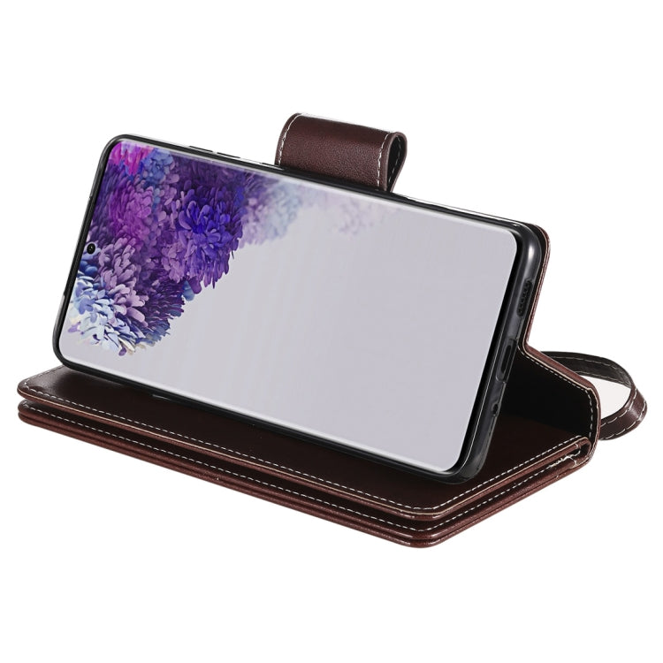 Woman and Cat Embossed Horizontal Flip Leather Case, with Card Slots & Holder & Wallet & Photo Frame & Mirror & Lanyard, For Samsung Galaxy S20 Ultra