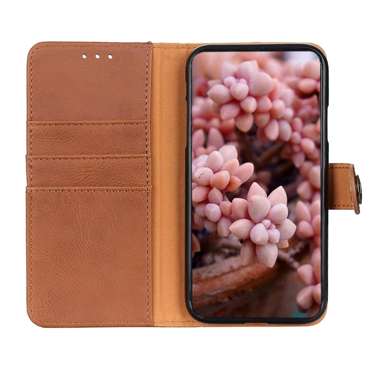 KHAZNEH Cowhide Texture Horizontal Flip Leather Phone Case, For Xiaomi Poco F5 Pro/Redmi K60/K60 Pro