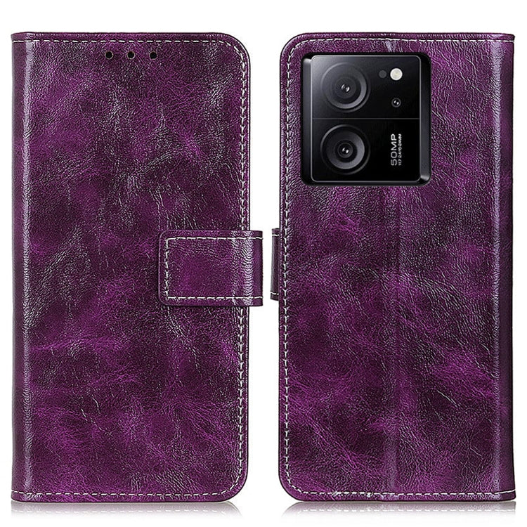 Retro Crazy Horse Texture Leather Phone Case