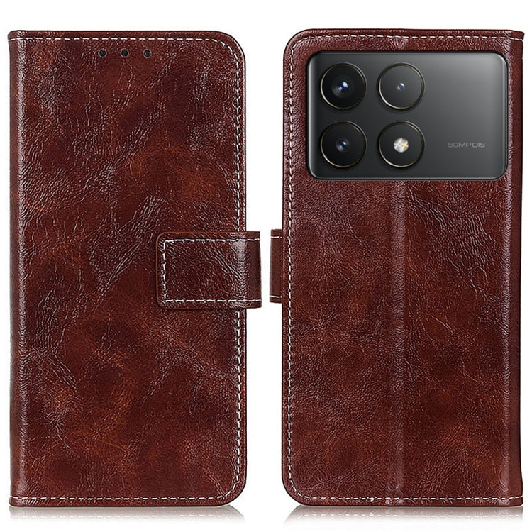 Retro Crazy Horse Texture Leather Phone Case, For Xiaomi Poco F6 / Redmi Turbo 3, For Xiaomi Poco F6 Pro, For Xiaomi Redmi K70 5G / K70 Pro 5G, For Xiaomi Redmi Note 13 Pro 4G/Poco M6 Pro 4G