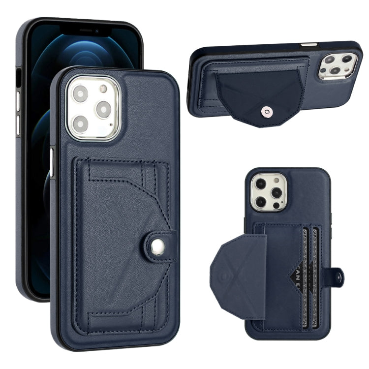 Shockproof Leather Phone Case with Card Holder, For iPhone 12 Pro Max, For iPhone 11, For iPhone 11 Pro, For iPhone 11 Pro Max