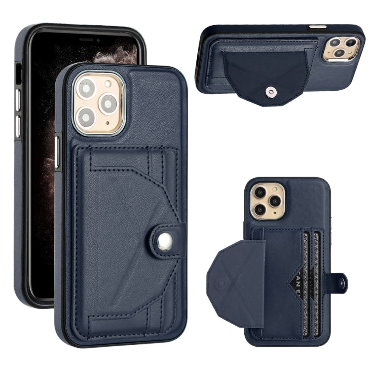 Shockproof Leather Phone Case with Card Holder, For iPhone 12 Pro Max, For iPhone 11, For iPhone 11 Pro, For iPhone 11 Pro Max
