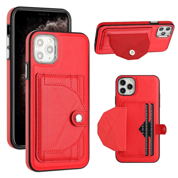 Shockproof Leather Phone Case with Card Holder, For iPhone 12 Pro Max, For iPhone 11, For iPhone 11 Pro, For iPhone 11 Pro Max
