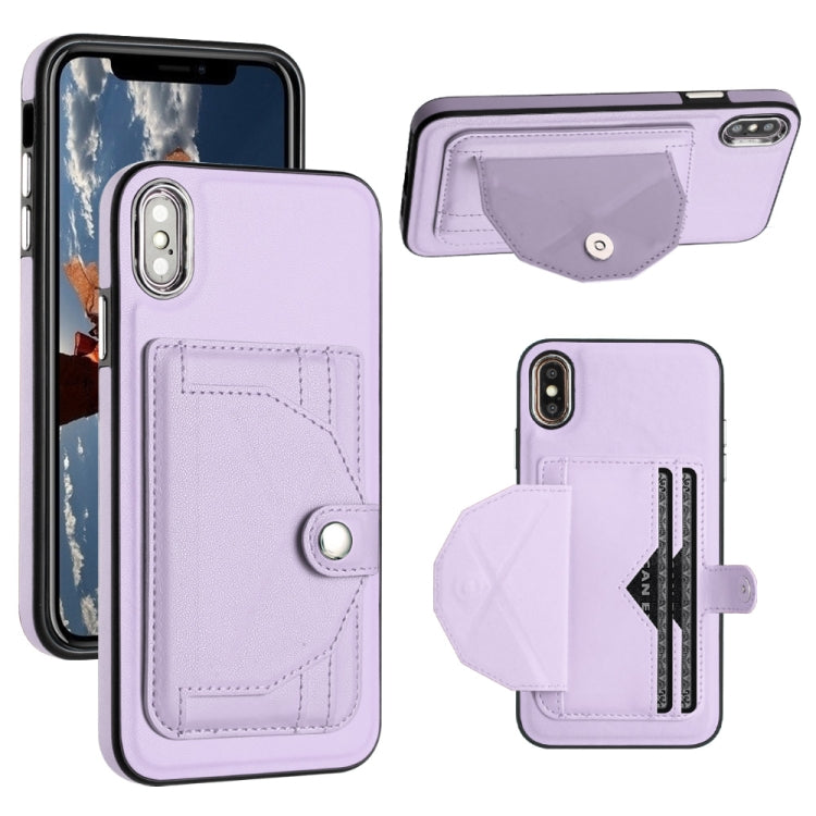 Shockproof Leather Phone Case with Card Holder, For iPhone XS Max, For iPhone XR, For iPhone X / XS, For iPhone SE 2022/SE 2020/6/7/8