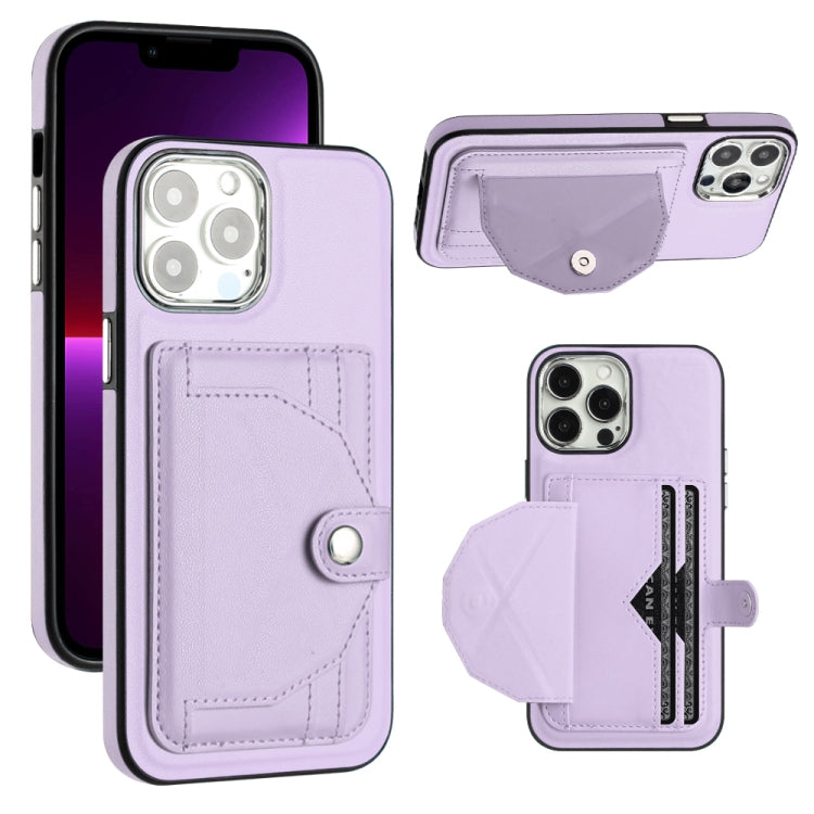 Shockproof Leather Phone Case with Card Holder, For iPhone 15 Pro Max, For iPhone 14, For iPhone 14 Plus, For iPhone 15 Pro