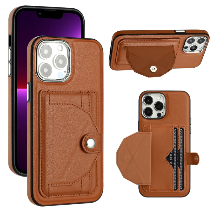 Shockproof Leather Phone Case with Card Holder, For iPhone 14, For iPhone 15 Pro Max, For iPhone 15 Pro, For iPhone 14 Plus