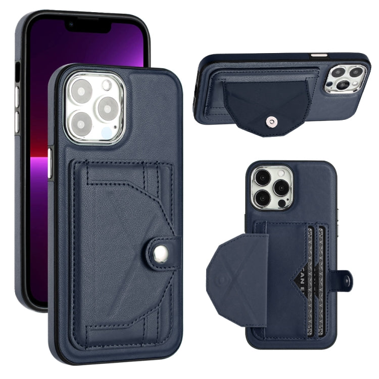 Shockproof Leather Phone Case with Card Holder, For iPhone 15 Pro Max, For iPhone 14, For iPhone 15 Pro, For iPhone 14 Plus