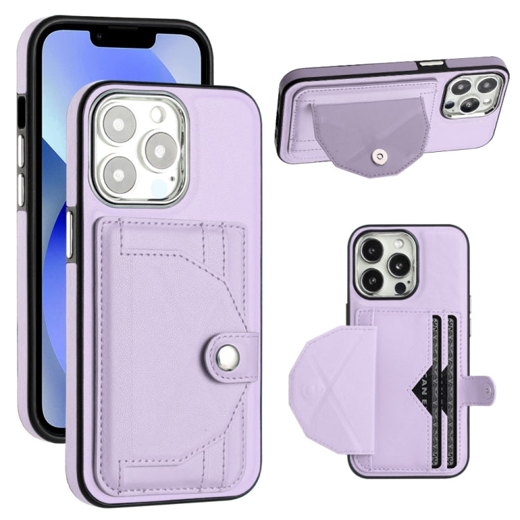 Shockproof Leather Phone Case with Card Holder, For iPhone 15 Pro Max, For iPhone 14, For iPhone 15 Pro, For iPhone 14 Plus