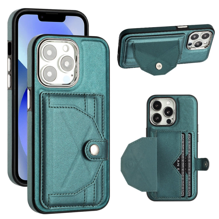 Shockproof Leather Phone Case with Card Holder, For iPhone 14, For iPhone 15 Pro Max, For iPhone 15 Pro, For iPhone 14 Plus