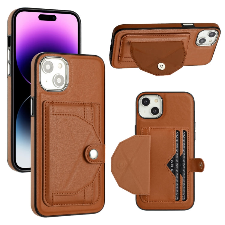Shockproof Leather Phone Case with Card Holder, For iPhone 14 Pro, For iPhone 15 Plus, For iPhone 15, For iPhone 14 Pro Max