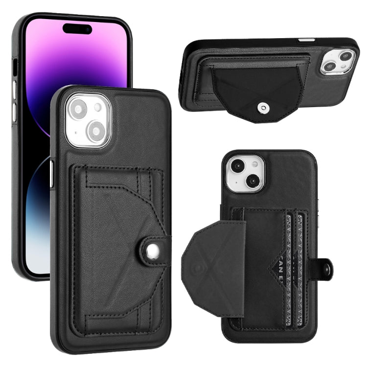 Shockproof Leather Phone Case with Card Holder, For iPhone 15 Plus, For iPhone 14 Pro, For iPhone 14 Pro Max, For iPhone 15