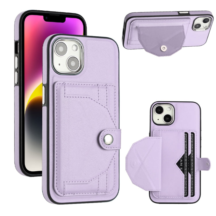 Shockproof Leather Phone Case with Card Holder, For iPhone 15 Plus, For iPhone 14 Pro, For iPhone 15, For iPhone 14 Pro Max