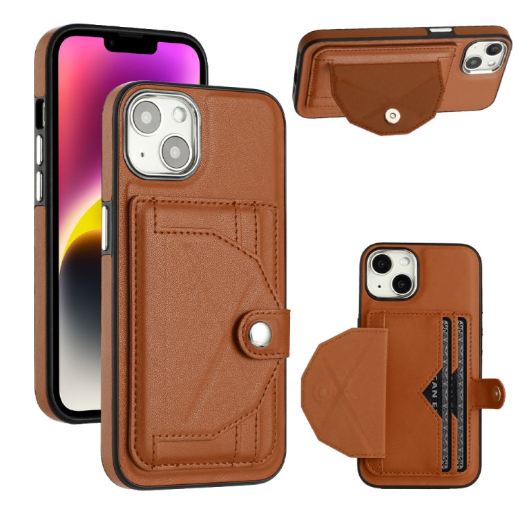 Shockproof Leather Phone Case with Card Holder, For iPhone 14 Pro, For iPhone 15 Plus, For iPhone 15, For iPhone 14 Pro Max