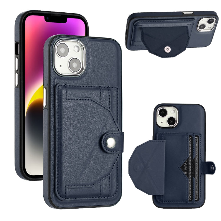 Shockproof Leather Phone Case with Card Holder, For iPhone 15 Plus, For iPhone 14 Pro, For iPhone 14 Pro Max, For iPhone 15