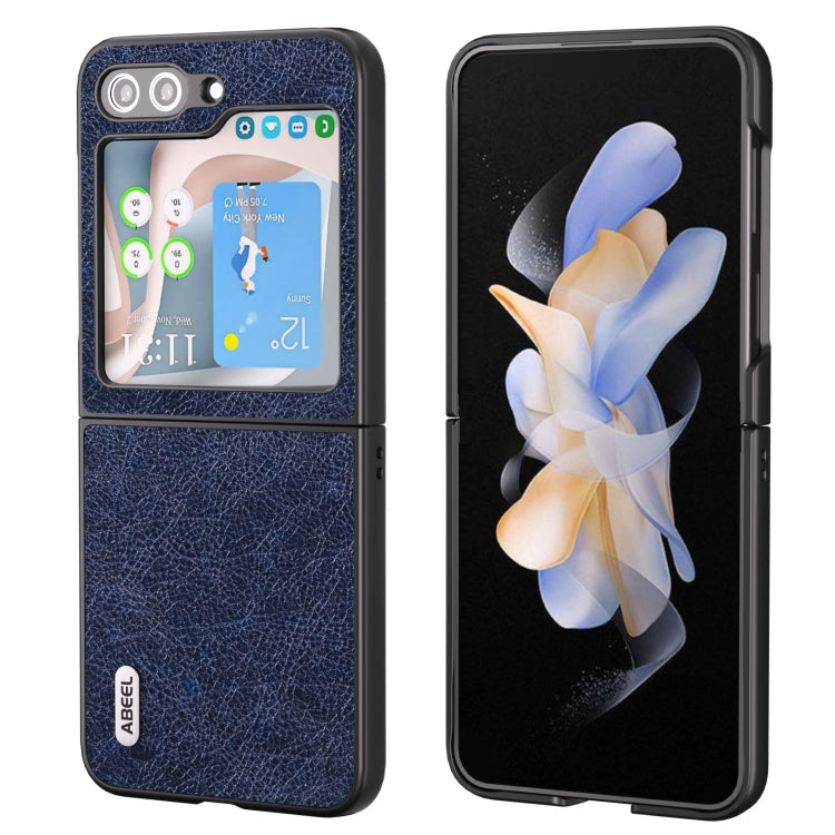ABEEL Retro Litchi Texture PU Phone Case, For Samsung Galaxy Z Flip5, For Samsung Galaxy Z Fold5