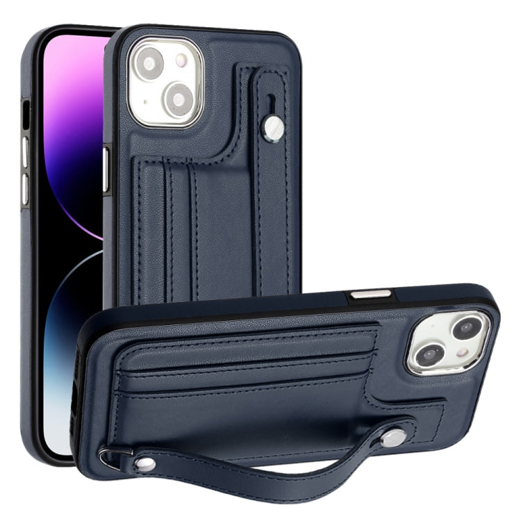 Shockproof Leather Phone Case with Wrist Strap, For iPhone 14, For iPhone 15 Pro Max, For iPhone 15 Pro, For iPhone 14 Plus