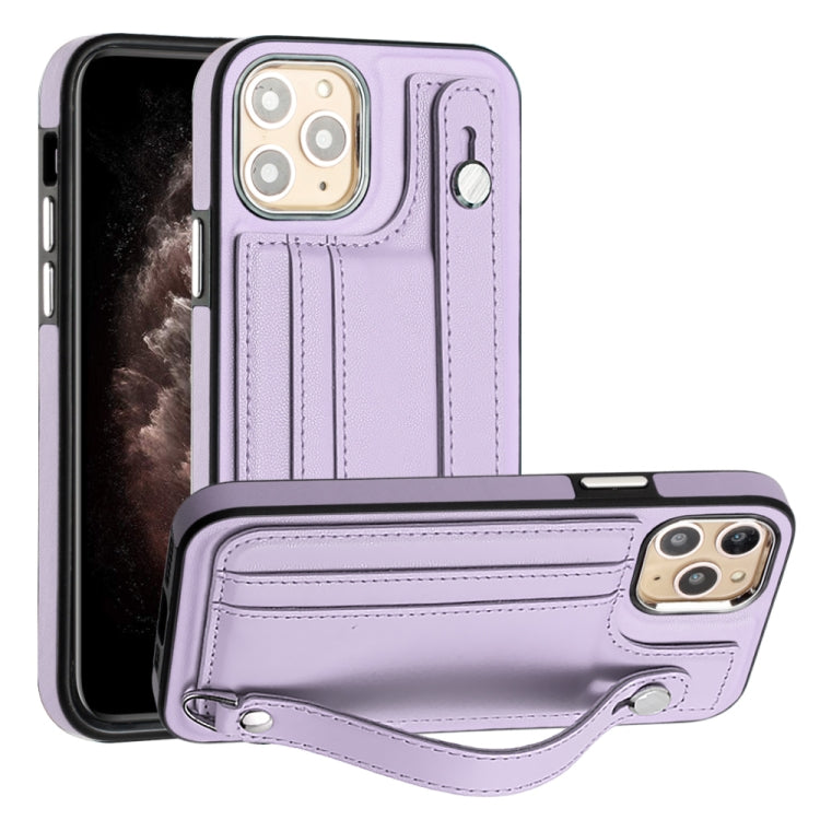 Shockproof Leather Phone Case with Wrist Strap, For iPhone 12 Pro Max, For iPhone 11, For iPhone 11 Pro, For iPhone 11 Pro Max