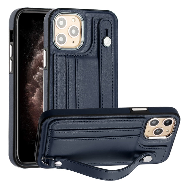 Shockproof Leather Phone Case with Wrist Strap, For iPhone 12 Pro Max, For iPhone 11, For iPhone 11 Pro, For iPhone 11 Pro Max