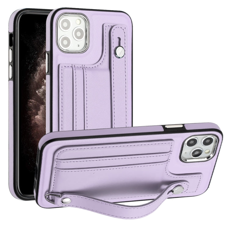 Shockproof Leather Phone Case with Wrist Strap, For iPhone 12 Pro Max, For iPhone 11, For iPhone 11 Pro, For iPhone 11 Pro Max