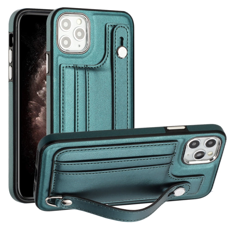 Shockproof Leather Phone Case with Wrist Strap, For iPhone 12 Pro Max, For iPhone 11, For iPhone 11 Pro, For iPhone 11 Pro Max